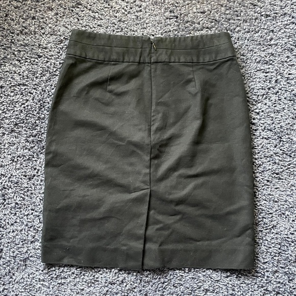 BANANA Republic Pencil Skirt Size 00 Petite Black Suit - Picture 2 of 7